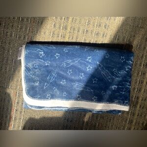 Blue Star and Rocket Blanket